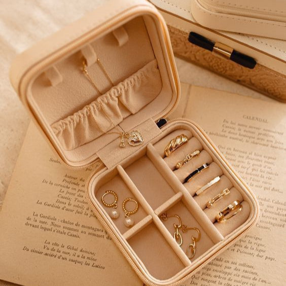 TRAVEL JEWELRY ORGANIZING BOX