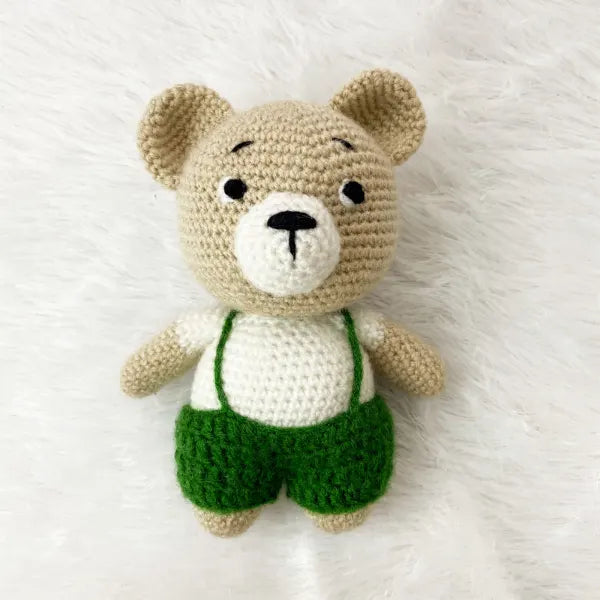 BABY BEAR BOY CROCHET PLUSH