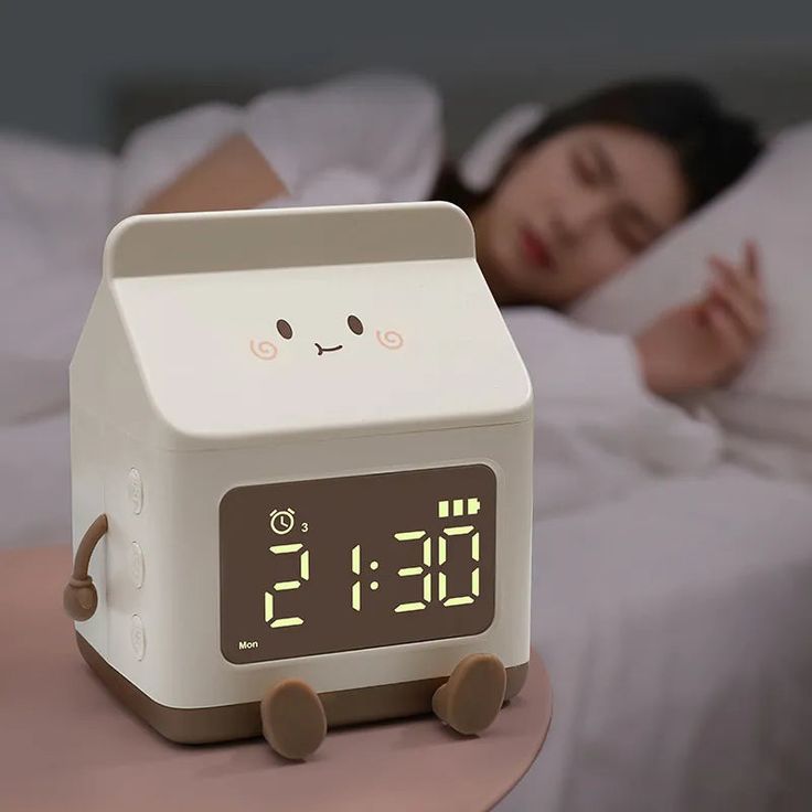 MILK CARTON DISPLAY ALARM CLOCK