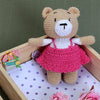 BABY BEAR GIRL CROCHET PLUSH