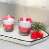 STRAWBERRY DESSERT JAR CANDLE