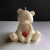 TEDDY WITH TINY HEART SOY WAX CANDLE