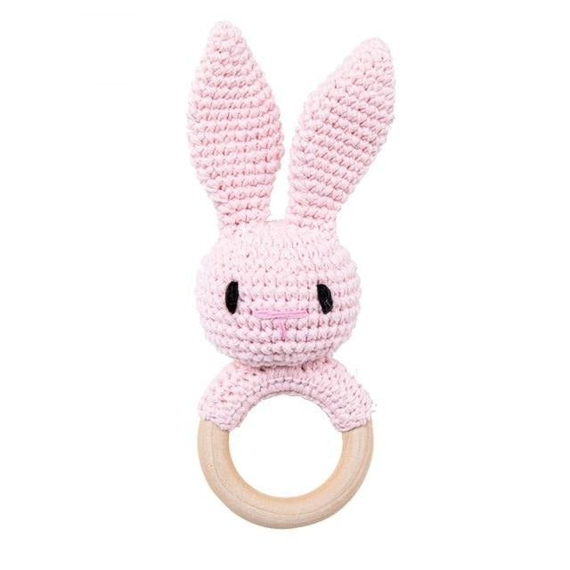 CROCHET BUNNY RABBIT RATTLE<3