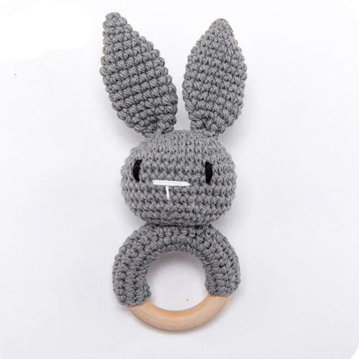 CROCHET BUNNY RABBIT RATTLE<3